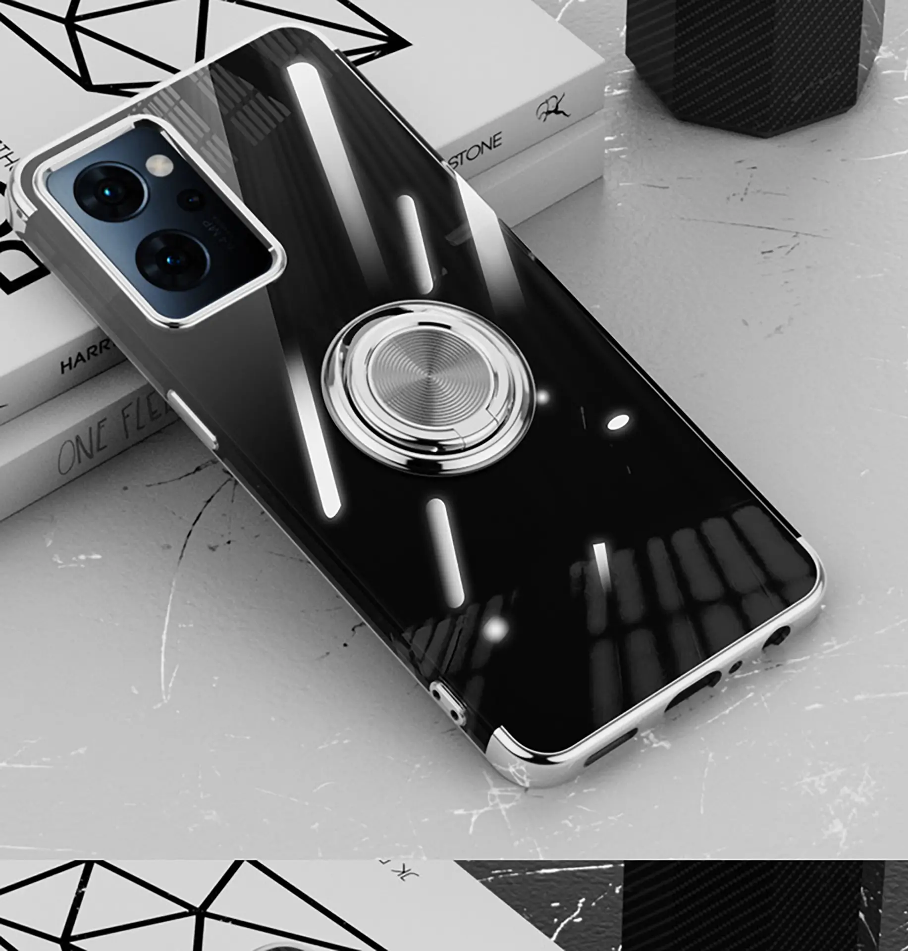 Oppo Reno13A Protective Case with Ring & Transparent Design — feature 29