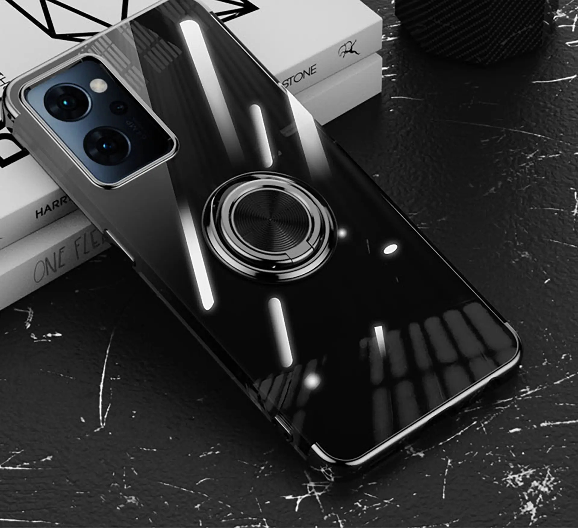 Oppo Reno13A Protective Case with Ring & Transparent Design — feature 30