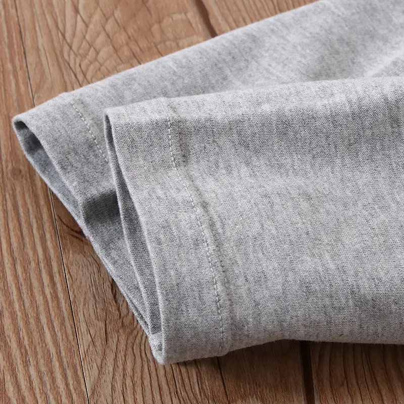 Gray Cotton Round Neck T-Shirt for Boys Girls - Image 4