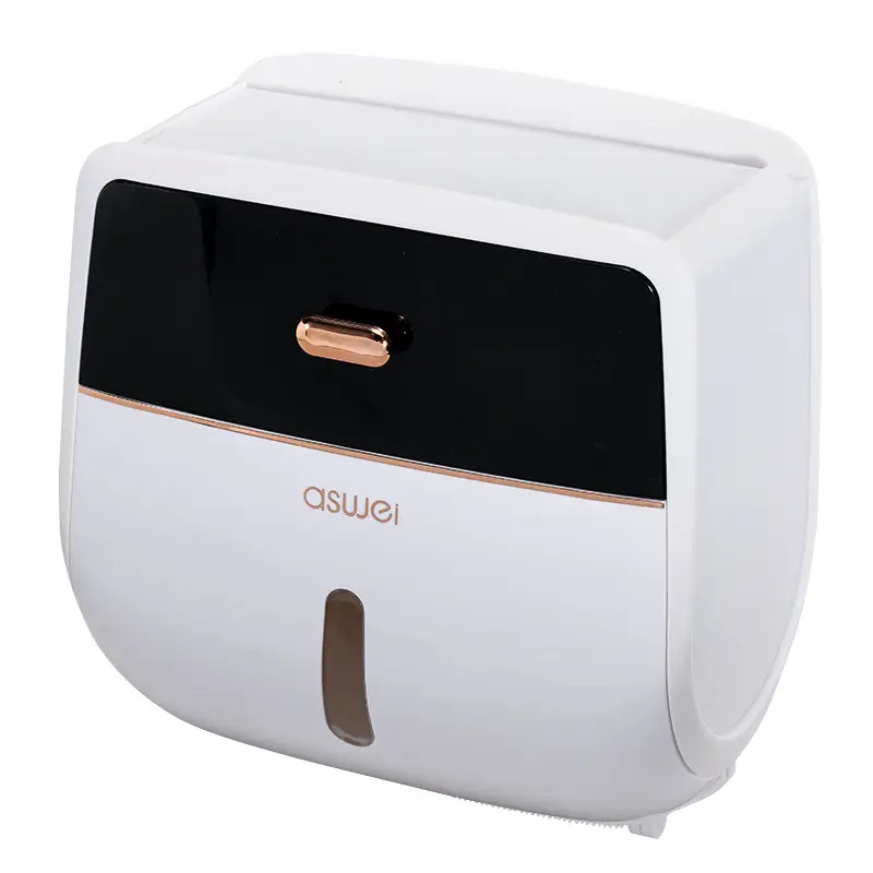 Double-Layer Wall-Mounted Tissue Box with Watch Holder - Image 9