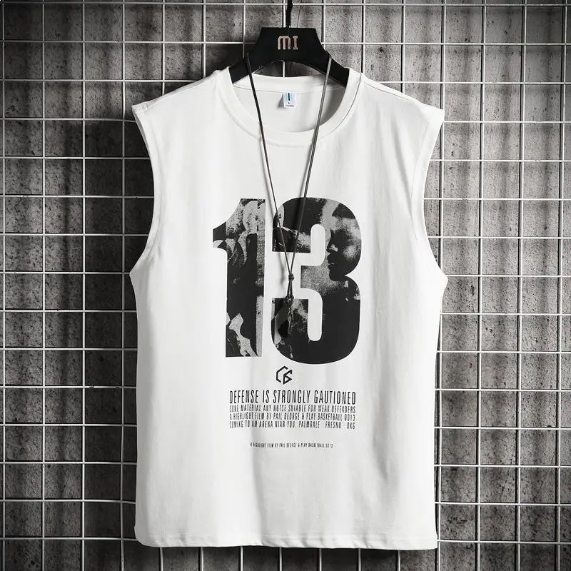 Men's 24 Racing Printed Sleeveless Vest Black