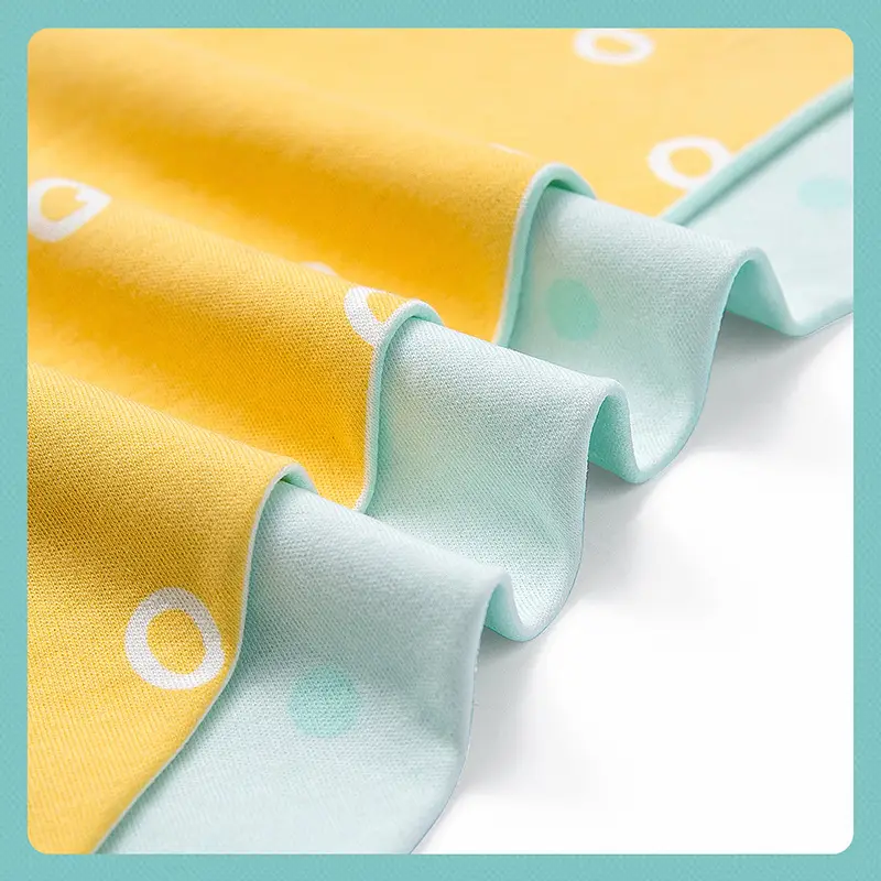 Baby Scarf Pure Cotton Saliva Bib Double Layer Printed Newborn - Image 10
