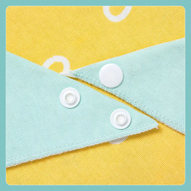 Baby Scarf Pure Cotton Saliva Bib Double Layer Printed Newborn - Image 11