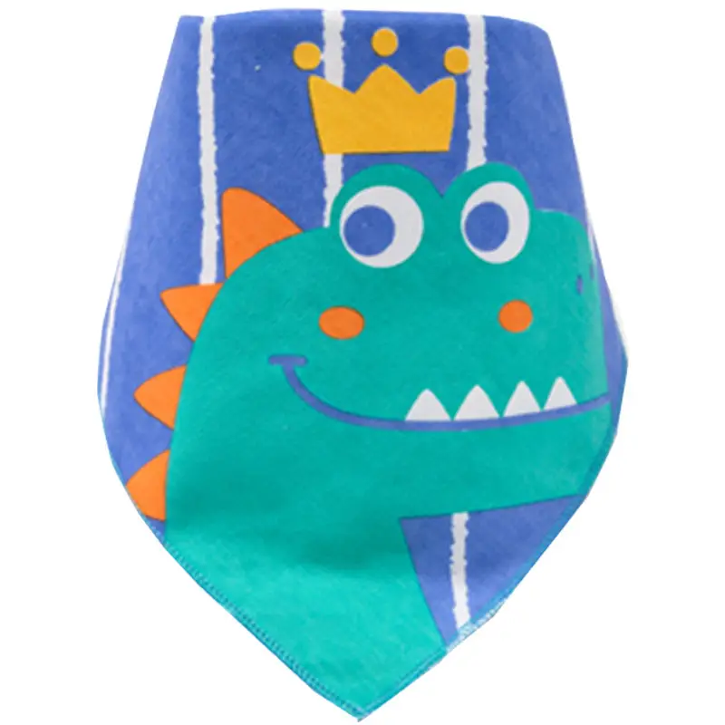 Baby Scarf Pure Cotton Saliva Bib Double Layer Printed Newborn - Image 13