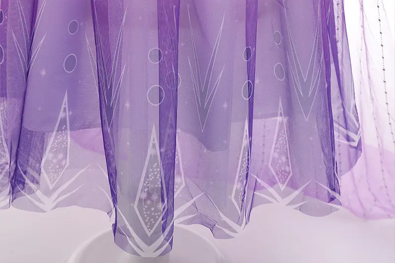 2021 New Kids Frozen Dress Purple Princess Elsa Dress — feature 18