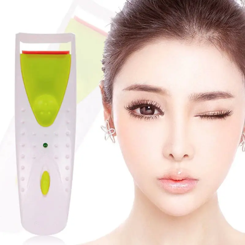 Electric Eyelash Curler Mini Portable Anti-Scald Pink - Image 4