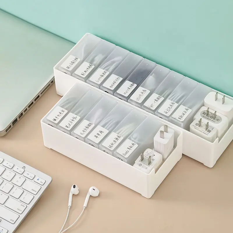 2218 Earphone Data Cable Storage Box White - Image 6