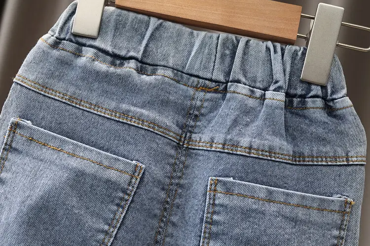 Girls Jeans 2025 Cotton Blue Kids 3Yrs - Image 7