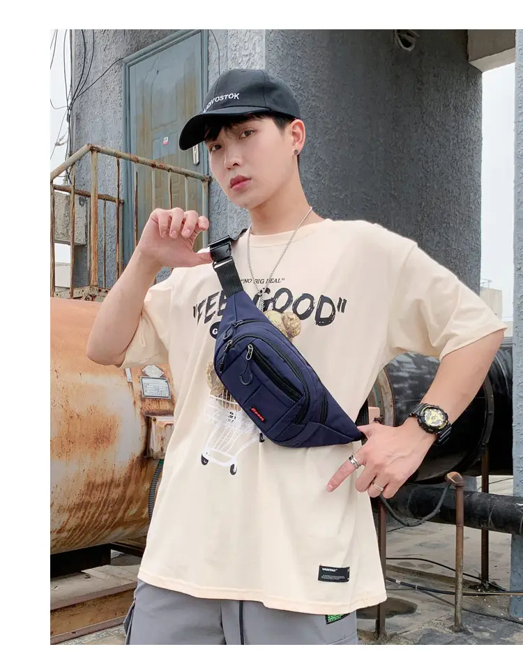 Blue Korean Style Crossbody Sports Bag for Men — feature 32