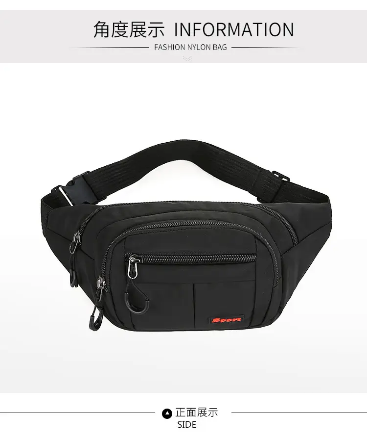 Blue Korean Style Crossbody Sports Bag for Men — feature 40