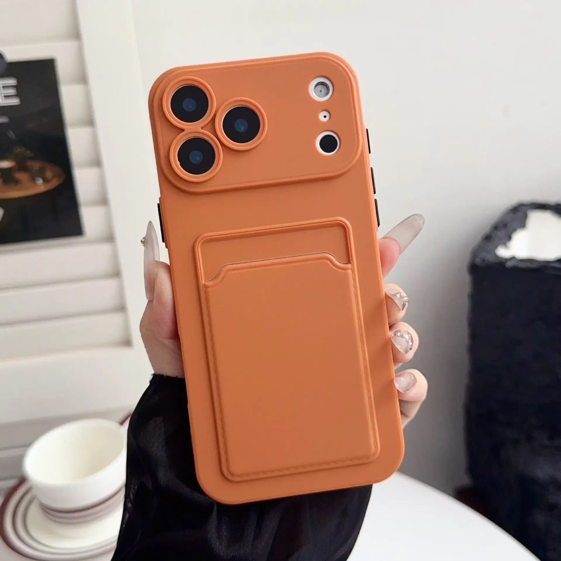 Dark Blue Silicone Phone Case for iPhone 15 Pro - Image 7