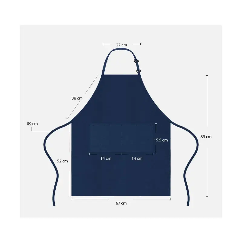 Purple Crossbody Neck Apron for Kitchen BBQ Use