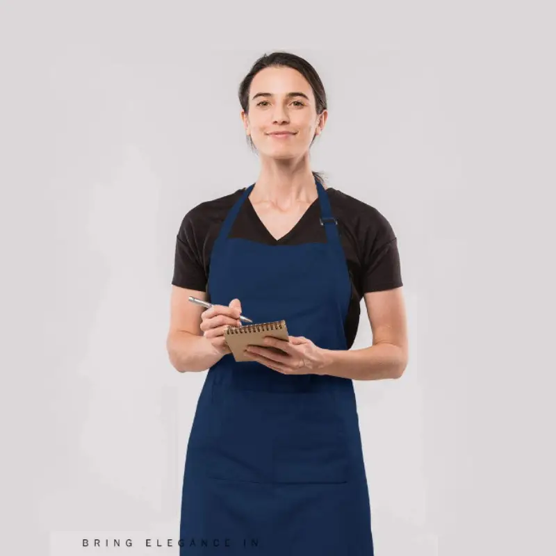 Purple Crossbody Neck Apron for Kitchen BBQ Use
