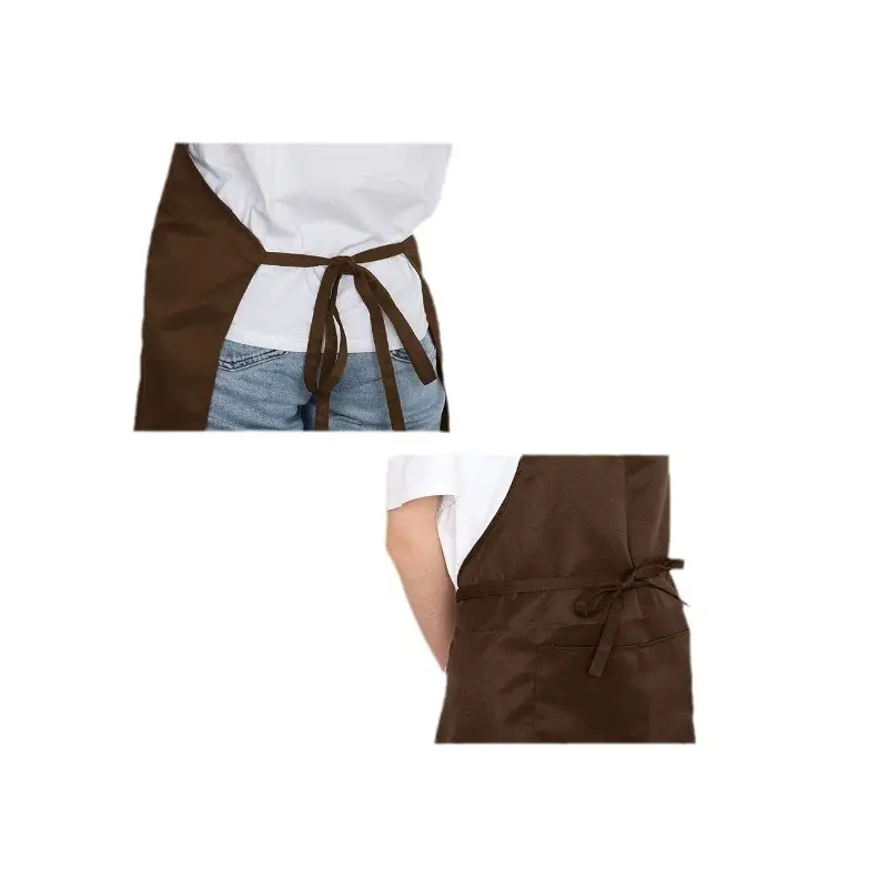 Purple Crossbody Neck Apron for Kitchen BBQ Use