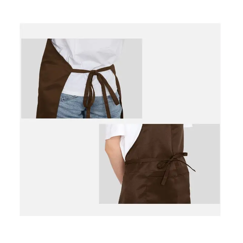 Purple Crossbody Neck Apron for Kitchen BBQ Use — feature 10