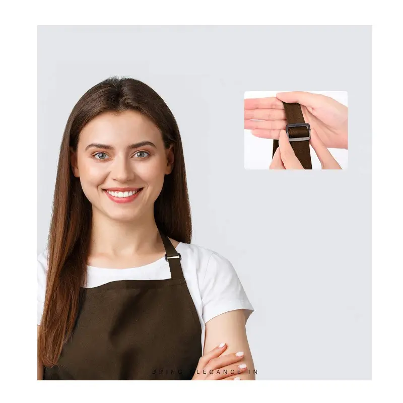 Purple Crossbody Neck Apron for Kitchen BBQ Use — feature 9