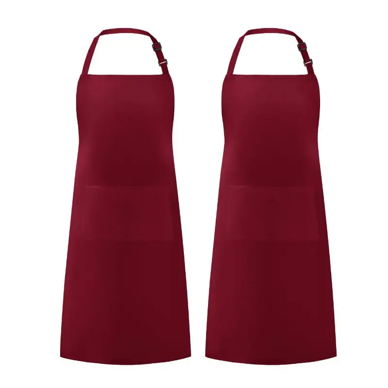 Purple Crossbody Neck Apron for Kitchen BBQ Use