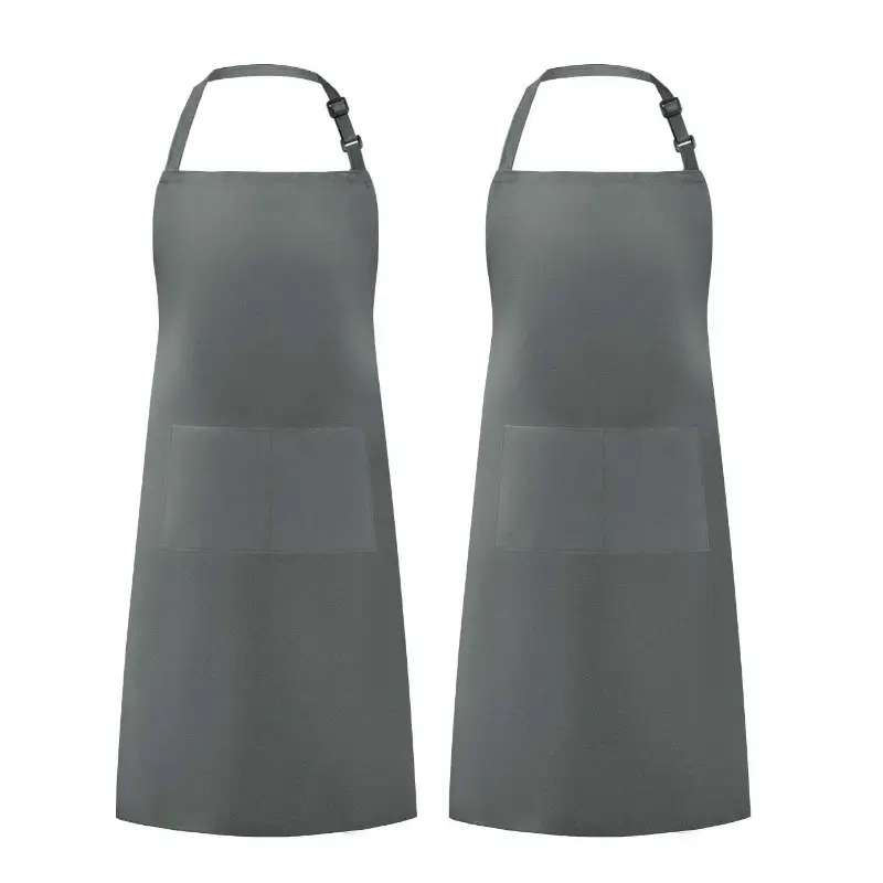 Purple Crossbody Neck Apron for Kitchen BBQ Use