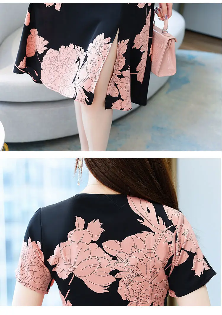 Women Floral Skirt Dress Korean Style Summer Wear 2023 Large — feature 21