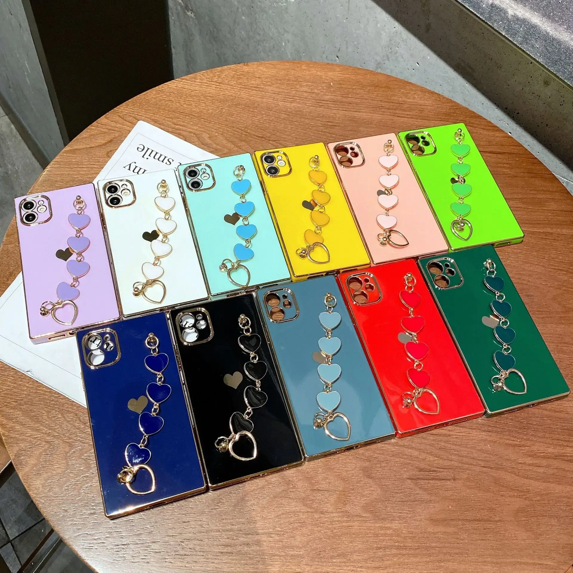 Yellow Heart Phone Case with Anti-Fall Protection - Image 12