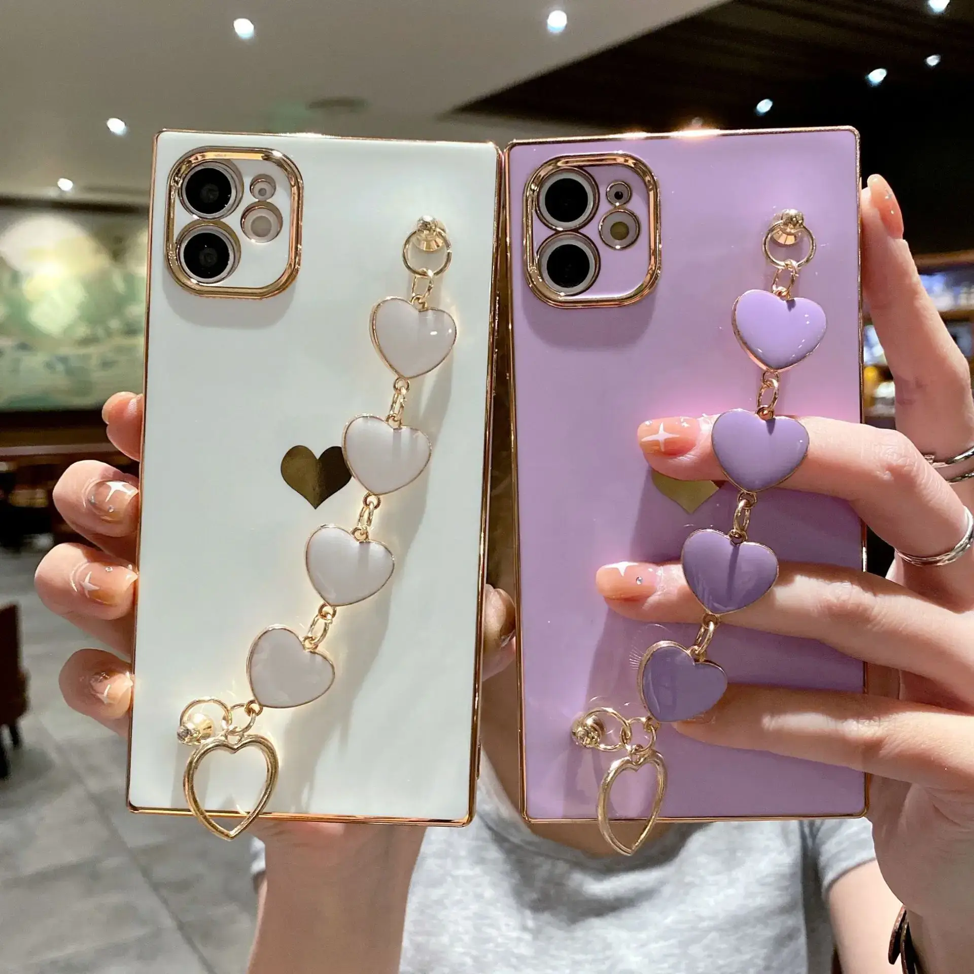 Yellow Heart Phone Case with Anti-Fall Protection - Image 14