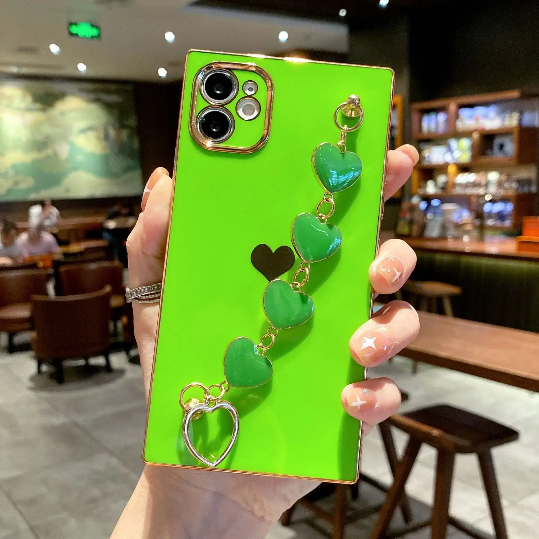 Yellow Heart Phone Case with Anti-Fall Protection - Image 10