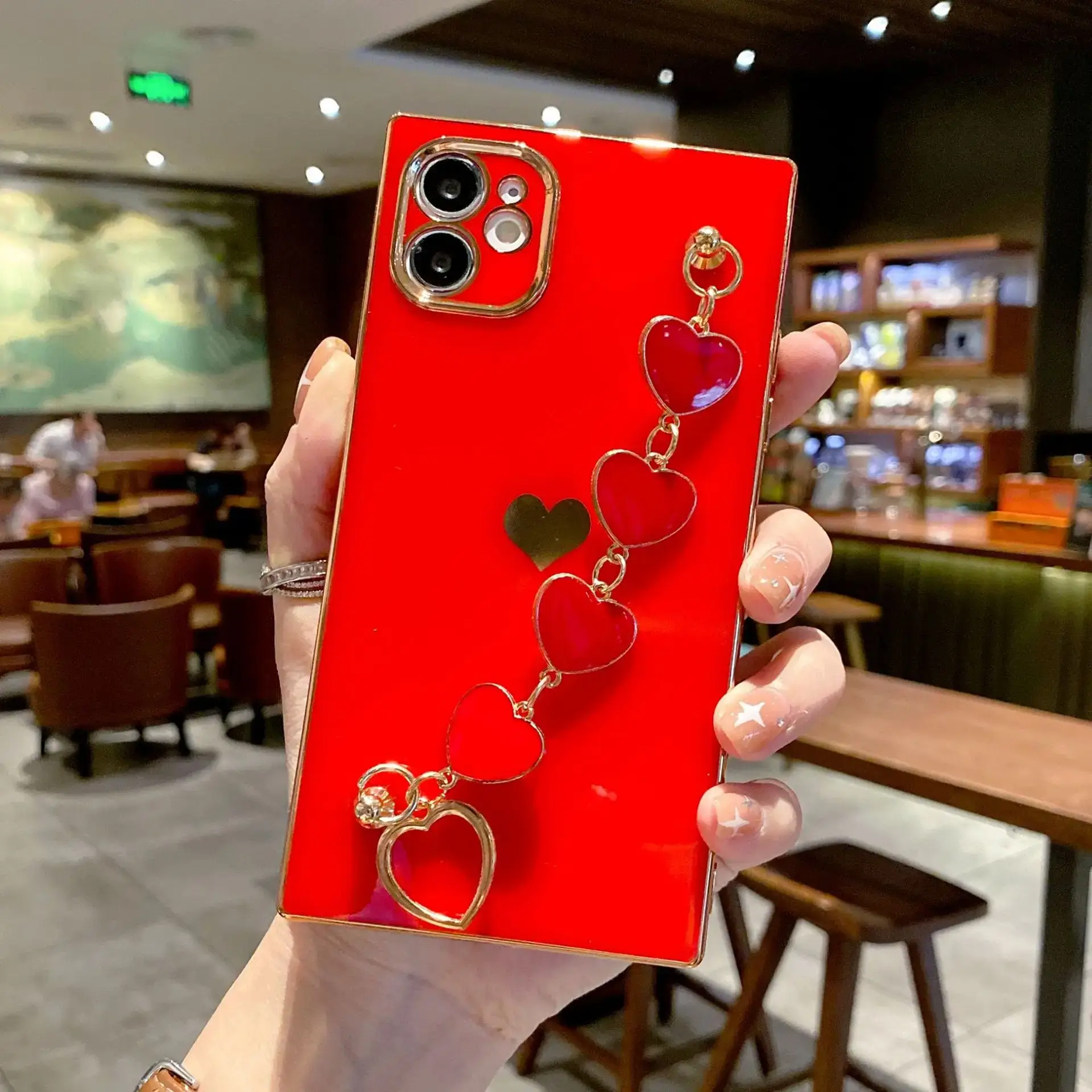 Yellow Heart Phone Case with Anti-Fall Protection - Image 11