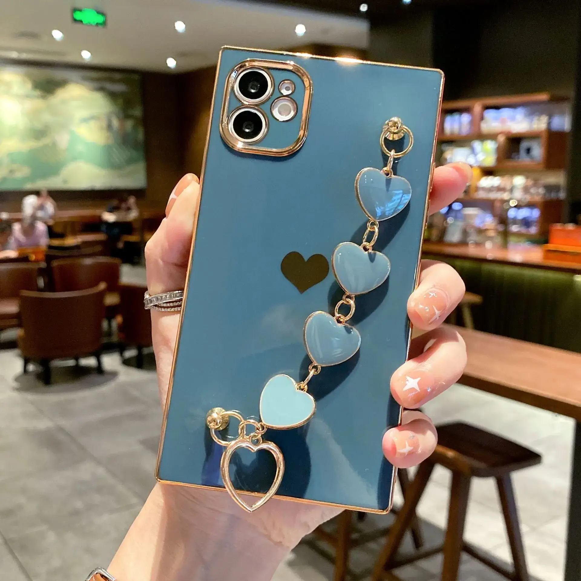 Yellow Heart Phone Case with Anti-Fall Protection - Image 8