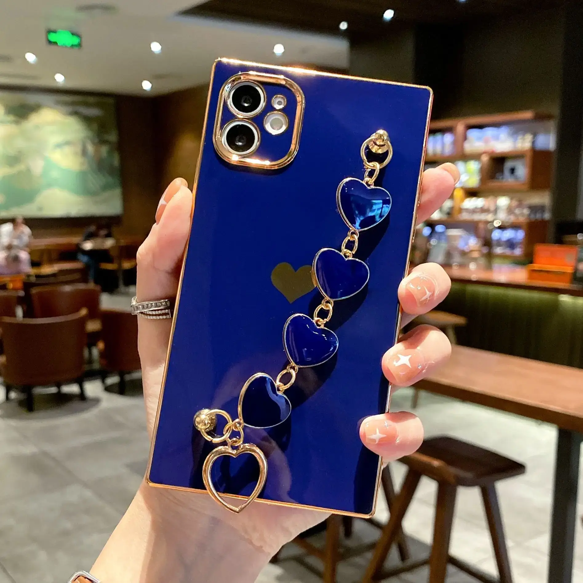 Yellow Heart Phone Case with Anti-Fall Protection - Image 9