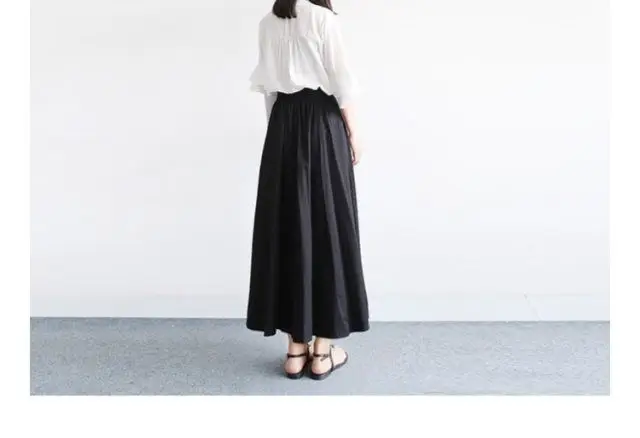Japanese Style A-Line Skirt Olive Green Large Size — feature 8