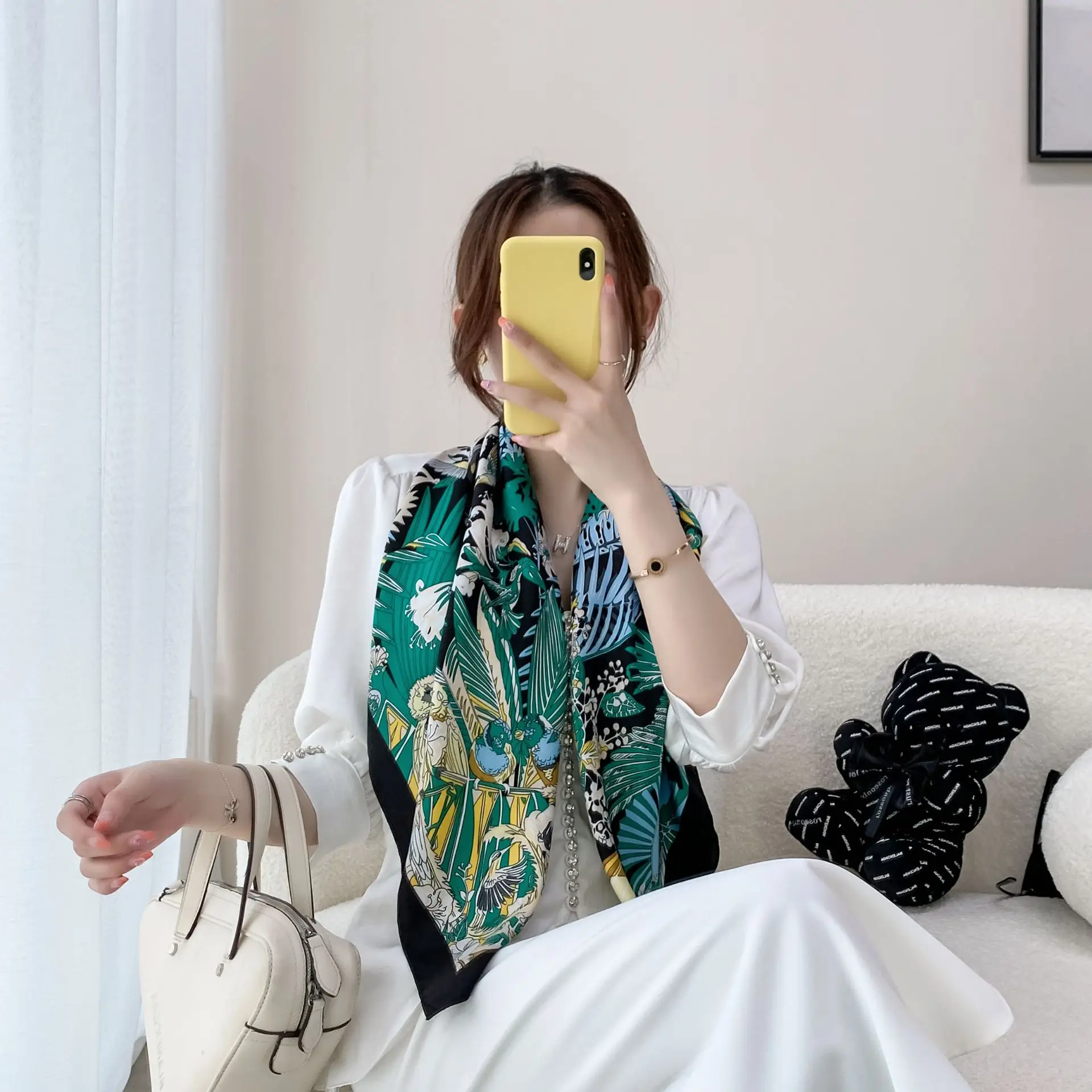 Sunscreen Shawl 90cm Large Square Muslim Women - Image 26