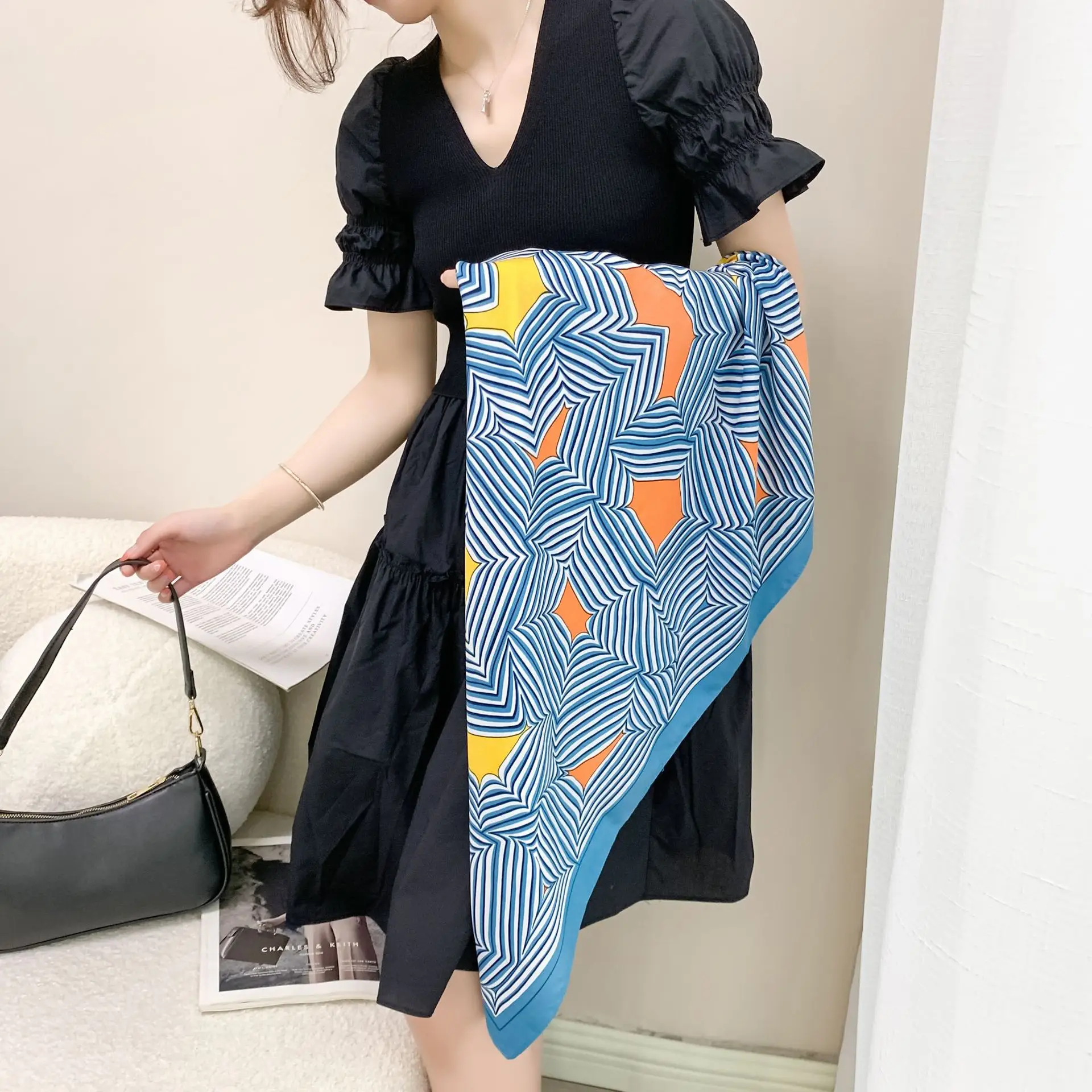 Sunscreen Shawl 90cm Large Square Muslim Women - Image 27