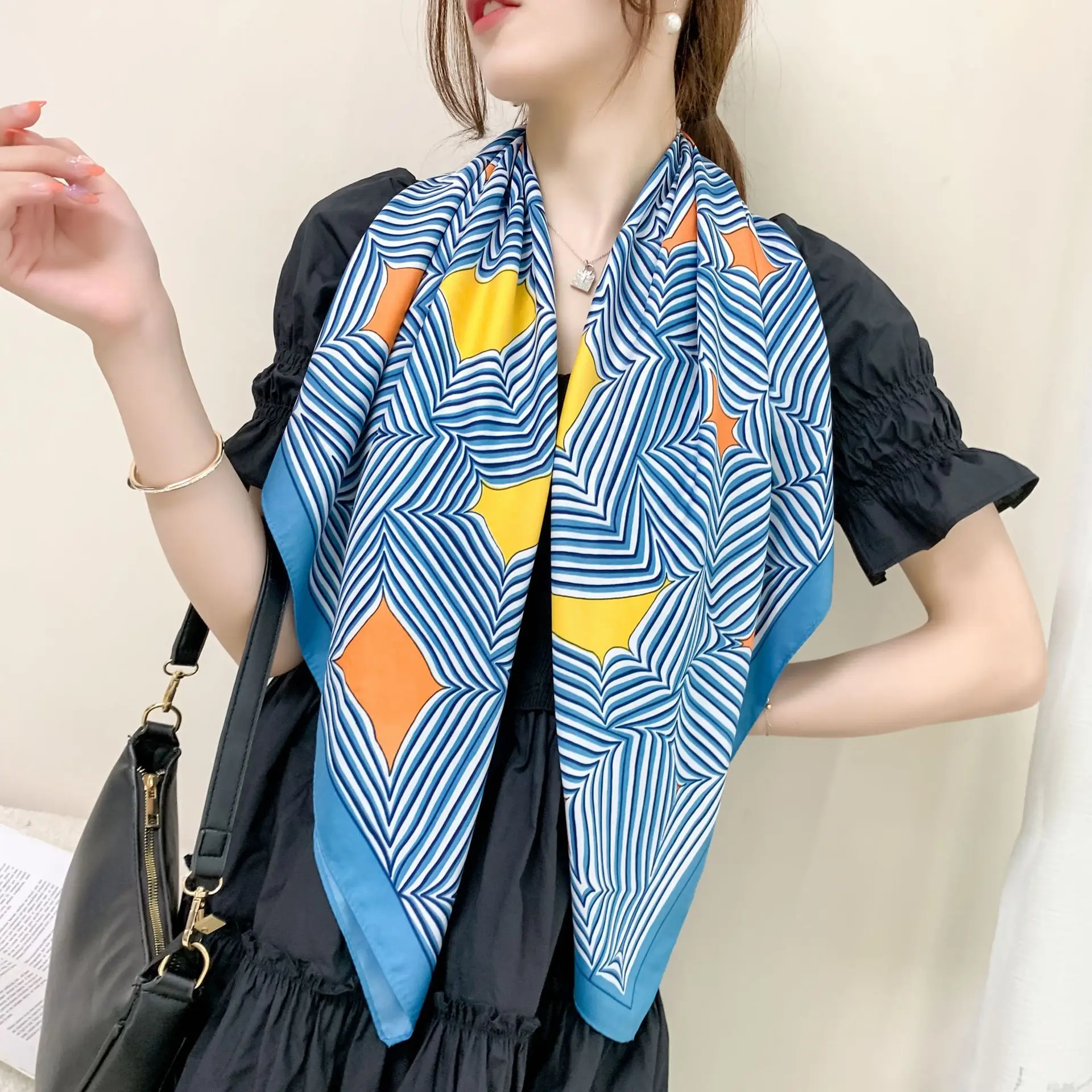 Sunscreen Shawl 90cm Large Square Muslim Women - Image 20