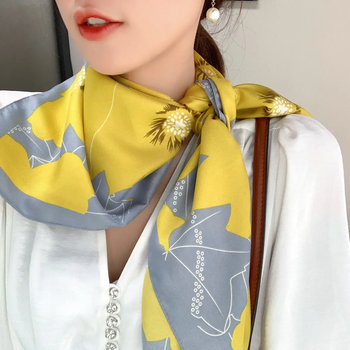 Sunscreen Shawl 90cm Large Square Muslim Women - Image 9