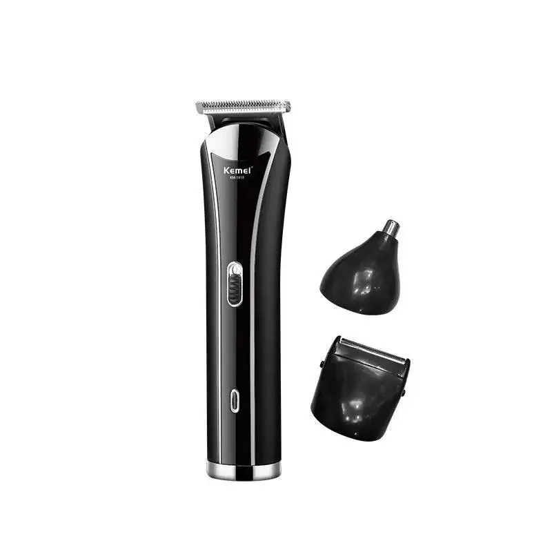 Kemei KM-1418 Electric Hair Clipper Razor Three-in-One Black - Image 5