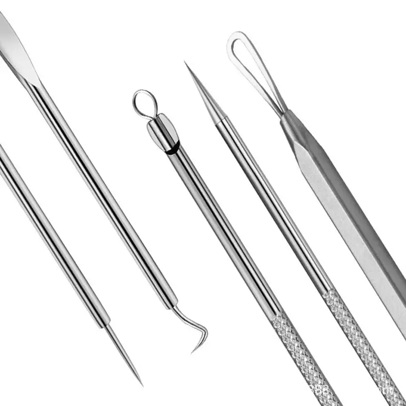 Stainless Steel Cell Clip Tweezers Set for Acne Removal - Image 21