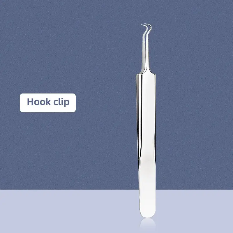Stainless Steel Cell Clip Tweezers Set for Acne Removal - Image 12