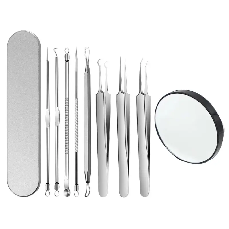 Stainless Steel Cell Clip Tweezers Set for Acne Removal - Image 16