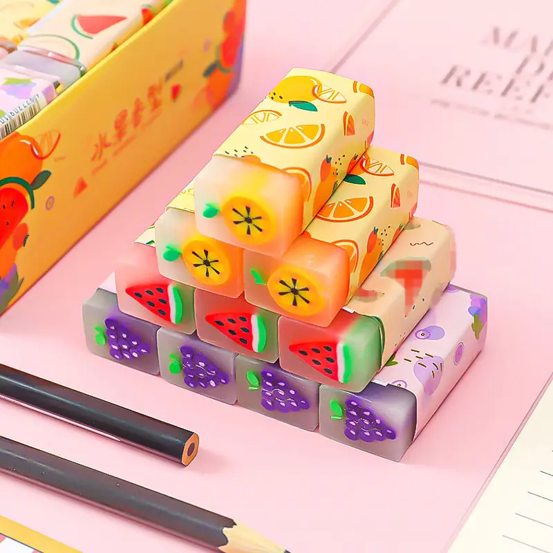Fruit-themed Cartoon Erasers for Kids Stationery - Image 9