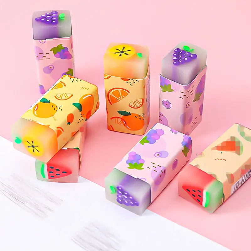 Fruit-themed Cartoon Erasers for Kids Stationery - Image 11