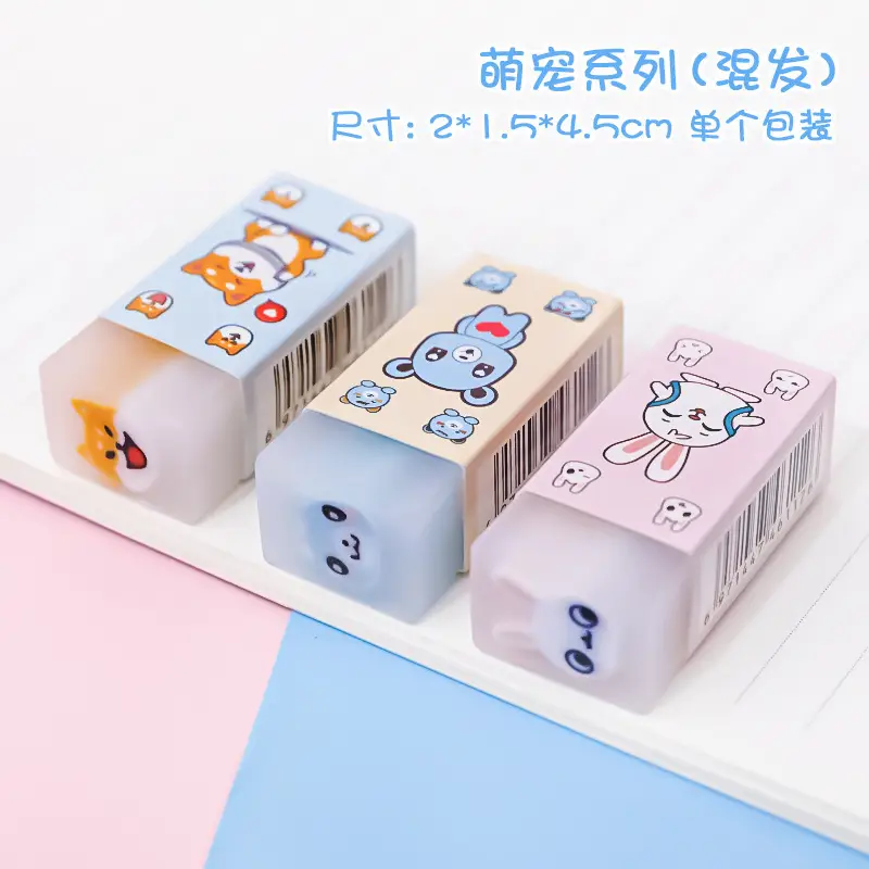Fruit-themed Cartoon Erasers for Kids Stationery - Image 3