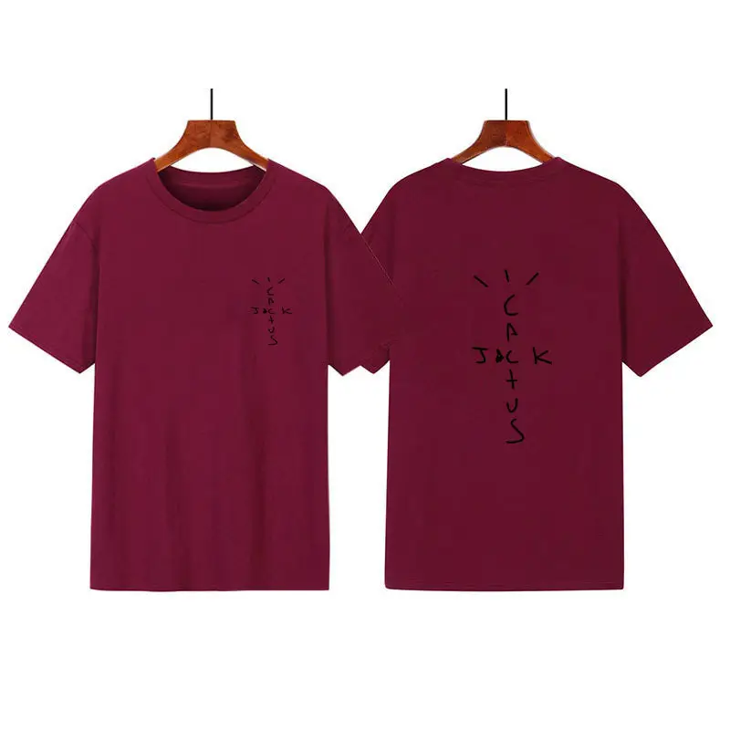 Red Summer Letter Print T-Shirt for Men - Image 17