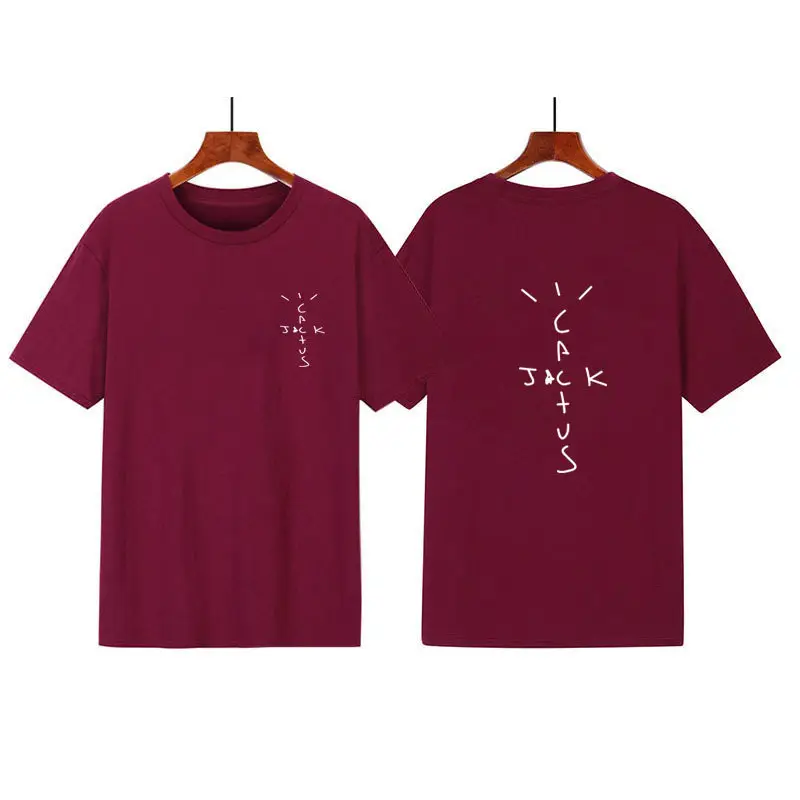 Red Summer Letter Print T-Shirt for Men - Image 18