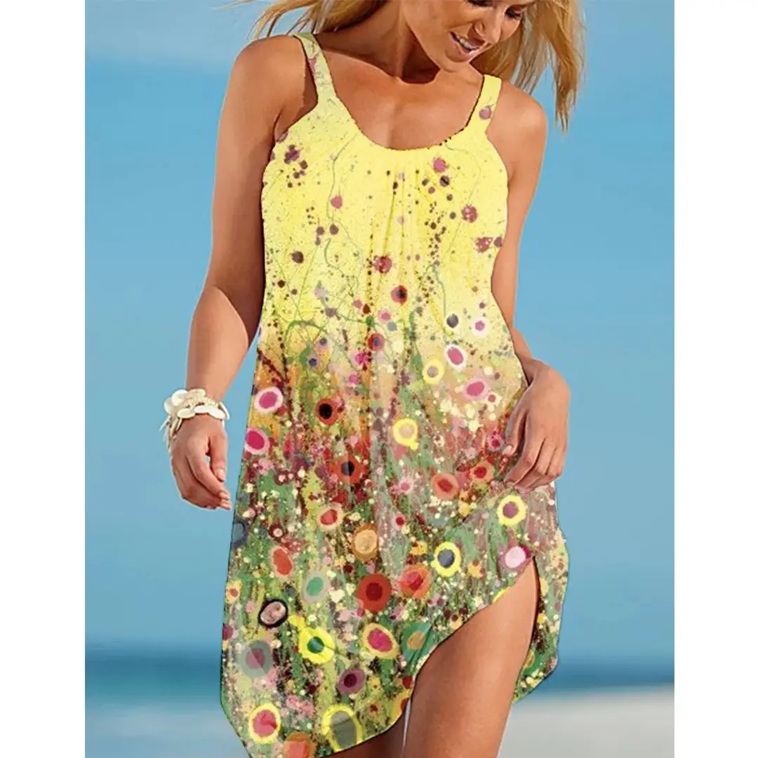2022 New 3D Printed Floral Sleeveless Dress for Women - Image 18