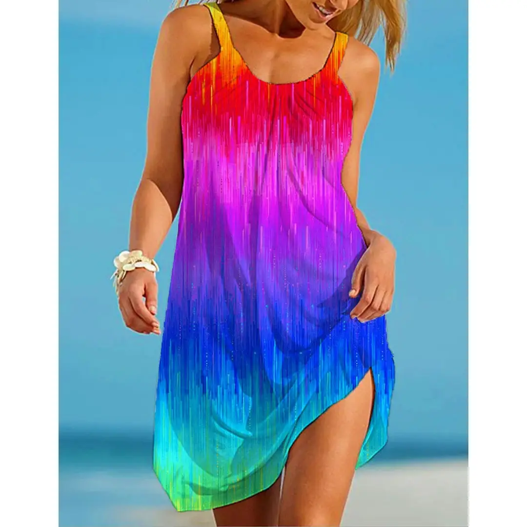 2022 New 3D Printed Floral Sleeveless Dress for Women - Image 26