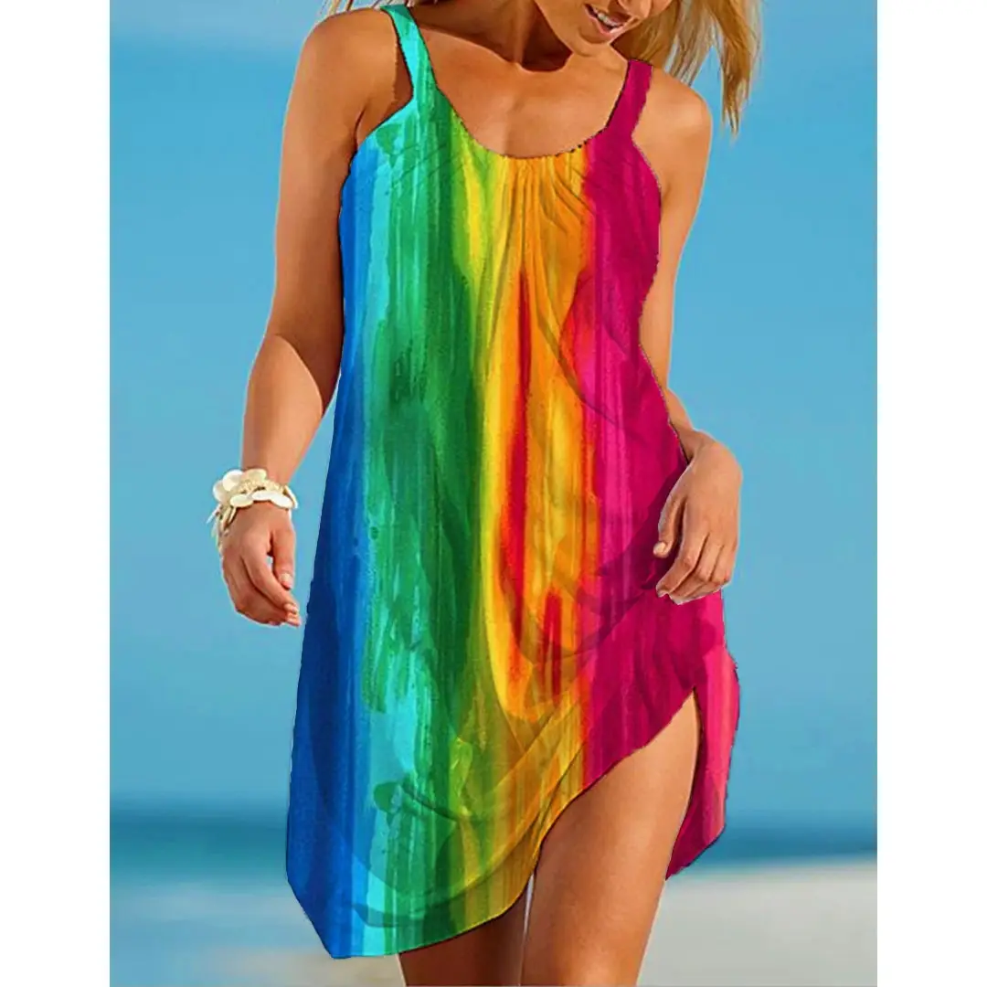 2022 New 3D Printed Floral Sleeveless Dress for Women - Image 27