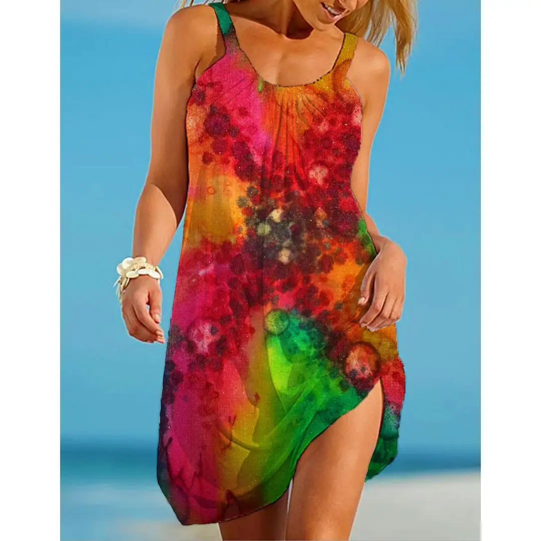 2022 New 3D Printed Floral Sleeveless Dress for Women - Image 28