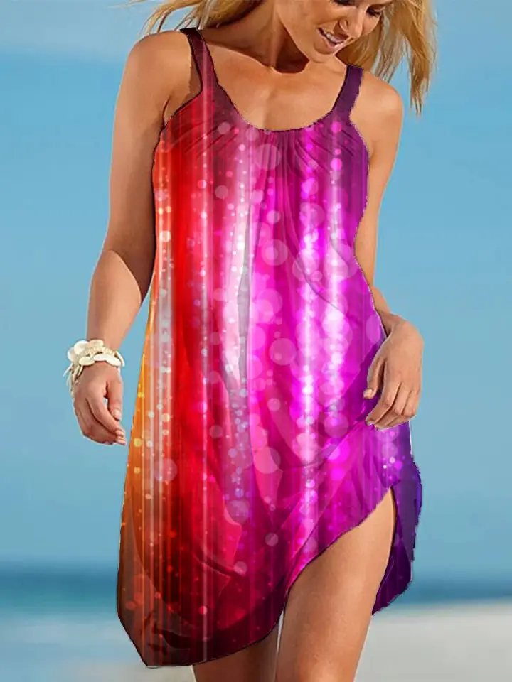 2022 New 3D Printed Floral Sleeveless Dress for Women - Image 3