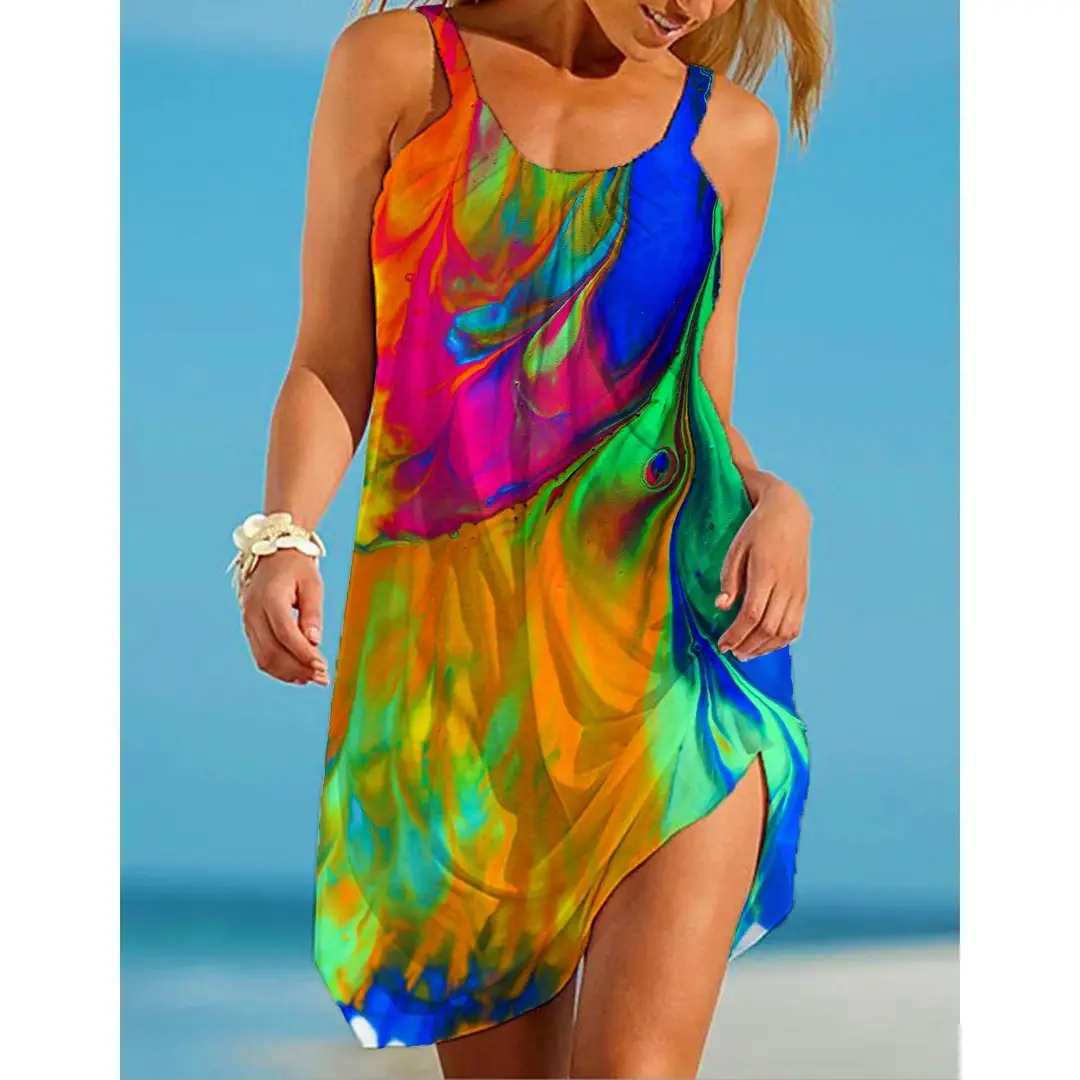 2022 New 3D Printed Floral Sleeveless Dress for Women - Image 30