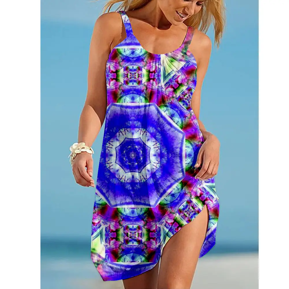 2022 New 3D Printed Floral Sleeveless Dress for Women - Image 8